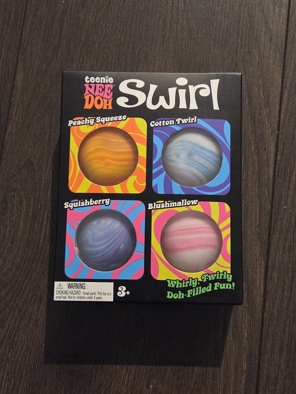 Teenie Nee Doh Swirl 4 Pack Needoh Mini